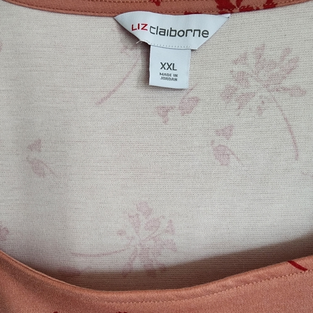 Liz Claiborne Pullover Square Neck Puffed Sleeve Regular Fit Sz XXL (NWT) - Picture 4 of 7
